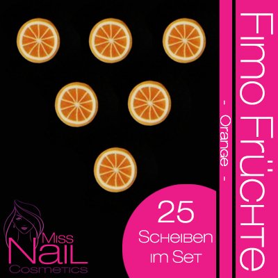 Fimo Fruit Fr&uuml;chte Scheiben - Orange (25 Scheiben / Beutel) Preisvergleich