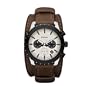 Fossil Herren-Armbanduhr XL Chronograph Leder JR1395