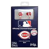 iHip MLB Cincinnati Reds Logo Earbuds