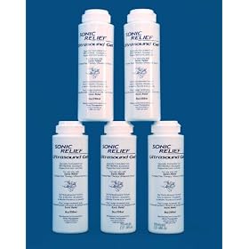 Sonic Relief 5 Pack Medicated Ultrasound Gel by 