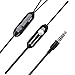AUDIST SX-3511 - High Performance Earphones with Inline Universal Microphone and 1-Button Call - Suitable for All Apple iPhones, Samsung Mobiles, Tablets, MP3 Players, and More (Black)