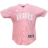 Atlanta Braves Youth Pink Jersey by adidas
