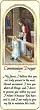 12 Mini-Bookmark Remembrances with Communion Prayer in English, 2.25" x 6" - Girl