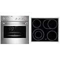Zanussi 801405947 Einbau-Herd-Kochfeld-Kombination / A / Kochfeld: Ceran / braun