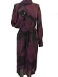 Calvin Klein Silk Printed Belted Dress