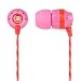 Skullcandy SGINBZ-02 Paul Frank Juluis INK'D Earbuds (Pink)