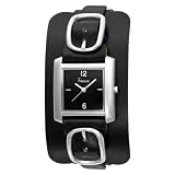 Freelook Womens HA1573-1B Square Leather Band 