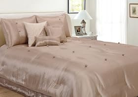 Epoch Hometex Inc Bohemia Twin Bed Set Natural Comforter Sets