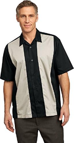 SWU(TM) Retro Bowling Shirt 4X Black/LightStone