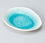 白流水変形皿（小）　5個組 【美濃焼　和皿】