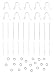 Earring Making Kit - F52 - Enough for 5 Pairs! ~ Silver Tone Metal