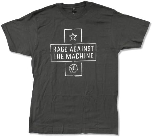 Adult Rage Against The Machine "Star Fist" Grey T-Shirt