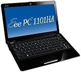 Asus Eee PC 1101HA 29,5 cm (11,6 Zoll) Netbook (Intel Atom Z520 1.3GHz, 2GB RAM, 250GB HDD, Intel GMA 500, Win 7 Home Premium) schwarz