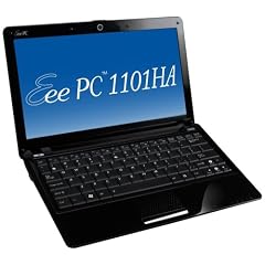 Asus Eee PC 1101HA 29,5 cm (11,6 Zoll) Netbook (Intel Atom Z520 1.3GHz, 2GB RAM, 250GB HDD, Intel GMA 500, Win 7 Home Premium) schwarz