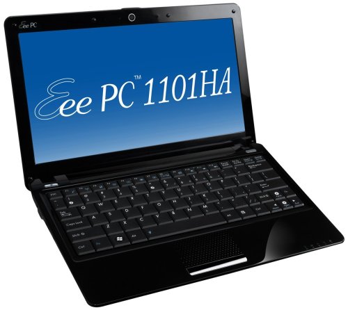 Asus Eee PC 1101HA 29,5 cm (11,6 Zoll) Netbook (Intel Atom Z520 1.3GHz, 2GB RAM, 250GB HDD, Intel GMA 500, Win 7 Home Premium) schwarz