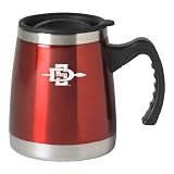 San Diego State University - 16-ounce Squat Travel Mug Tumbler - Red