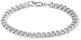 Sterling Silver Flat Link Charm Bracelet, 7"