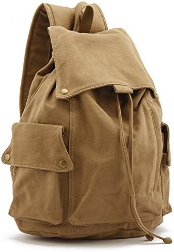 VANZ Stylish Canvas Hiking Backpack Khaki