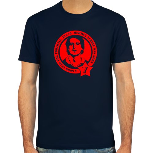 T-Shirt Mehmet Scholl ::: Farbauswahl: schwarz, oliv oder navy ::: Größen: S-XL ::: Fußball-Kult
