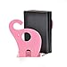 L-Zone 1Pair Cute Elephant Nonskid Bookends Art Bookend (Pink)