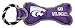 Pet Goods Manufacturing BONERP-055 NCAA Kansa State Wildcats Bone with Rope Dog Toy