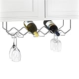 Spectrum 6-Bottle Under Cabinet Wine Rack in Chrome 49170CAT