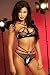 Irall Erotic Virginie Black Wet Look and Mesh Bra and Brief Set