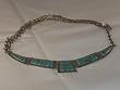 Turquoise Inlaid Sterling Silver Necklace - NK-0010