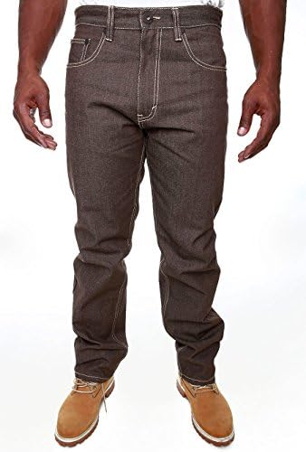 1761 - Brown Basic Raw Denim Jeans ( 52/34 )