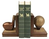 Sterling Home 87-2023 Pair of Bookends, Bruntsfield Links Golf, 6-1/2-Inch Tall