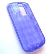 HTC myTouch 3G (NOT 3.5mm jack) T-Mobile Crystal Silicone Skin Case Transparent Purple Check Pattern Design
