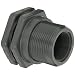 Hayward PVC Bulkhead Fitting, Class 150, EPDM Gasket, 2" Socket x Threaded