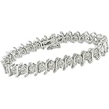 14k Gold 9ct TDW Diamond Tennis Bracelet (H-I, I1-I2)