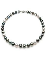PremiumPearl 8.5-11mm Multicolor Tahitian Pearl Necklace AAA Quality