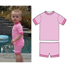 Bade T-Shirt und Shorts mit UV-Schutz UPF50+, Sanibel, Rosa