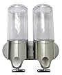 simplehuman Stainless Steel Wall-Mount Pumps, Twin Shampoo & Soap Dispenser