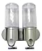 simplehuman Stainless Steel Wall-Mount Pumps, Twin Shampoo & Soap Dispenser