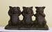 Hear No Evil, See No Evil, Speak No Evil Cast Iron Pigs Door Stop