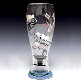It's 5 O'Clock Somewhere Pilsner Glass by Santa Barbara Ceramic Design