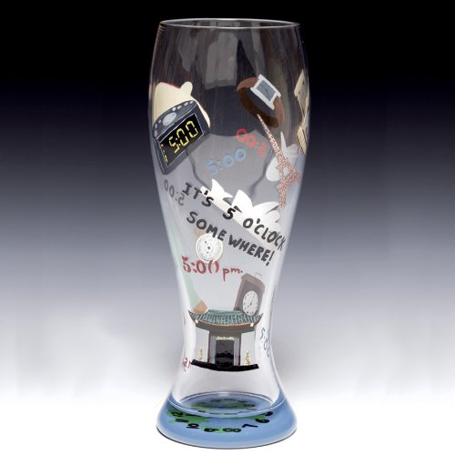 It's 5 O'Clock Somewhere Pilsner Glass