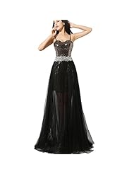 Spaghetti Strap Tulle  Evening Dress/Wedding Party Dress  With Rhinestones