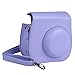 Katia Camera Case Bag Compatible for Fujifilm Instax Mini 11/9/ 8+/ 8 Instant Film Camera with Shoulder Strap and Photo Accessories Pocket - Purple Alpaca