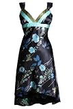 MY EVE Short Floral Summer Dress For Ladies Women Black