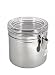 Brushed Small Air-Tight Stainless Steel Canister - Great for Kitchen & Food Storage