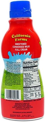 California Farms Sweetened Condensed Milk Full Cream, 14 Oz. (Pack of 3)