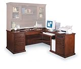 Huntington Oxford Burnished Oak Desk with Right Computer Return (Burnish Oa ....