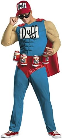 GSG9 Disguise Mens Classic Muscle The Simpsons Duffman Plus Adult Costume XXL (50-52)