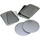 OvenStuff Non-Stick 6-Piece Toaster Oven Baking Pan Set
