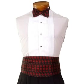 Oklahoma Cummerbund and Bow Tie Set - University of Oklahoma Black Cummerbund Set with OU Logo