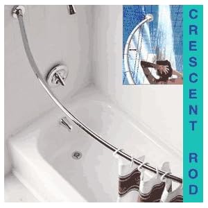 5 Ft Curved Shower Rod Brushed Nickel